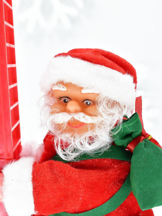Climbing Santa Claus Red Ladder SteweHome – 80x6cm