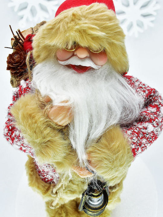 Luxurious Noel Baba Santa Decorative Christmas Figure Stewehome 30×15 Cm