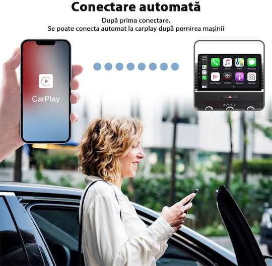 Wireless Adapter Ctht-020-2 Apple Carplay Iphone Ios 10+ Usb-type C Dongle 5g Wifi Bluetooth Automatic Connection Black