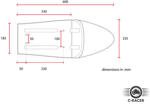 C-Racer Σέλα Μοτοσυκλέτας 578568