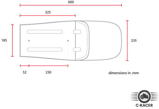 C-Racer Motorcycle Saddle 578578