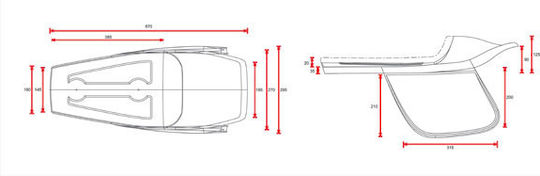 C-Racer Σέλα Μοτοσυκλέτας 578590