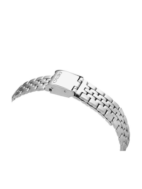 Casio Vintage Μεταλλικό Μπρασελέ Ασημί 14mm