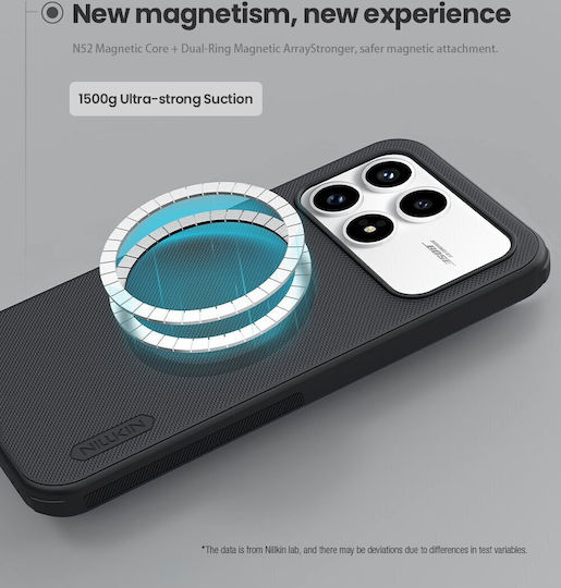 Nillkin Super Frosted Back Cover Plastic / Silicon Negru (Poco F8 Pro)