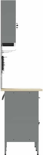 vidaXL Πάγκος Εργασίας 100x55x200cm 5τμχ 3321417
