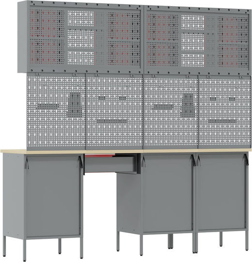 vidaXL Bank 150x55x200cm 8Stück 3321452
