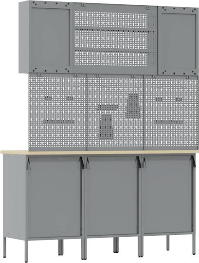vidaXL Bench, work table, Worktable, Workbench 150x55x200cm
