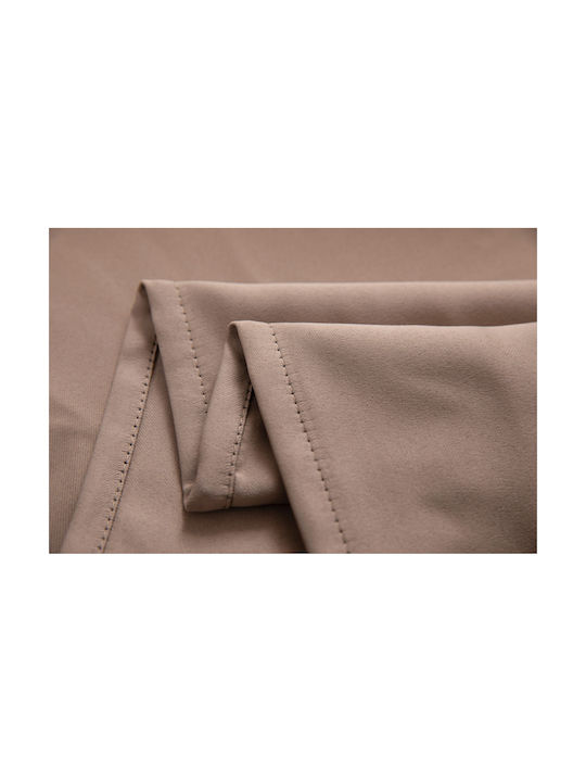 Mc Decor Blackout Curtain with Grommets Brown 140x265cm