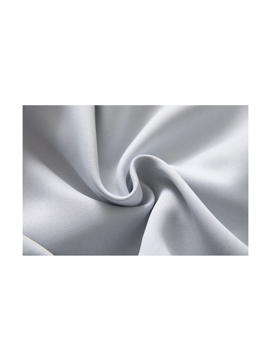 Mc Decor Κουρτίνα Συσκότισης με Τρουκς Γκρι 140x265εκ.