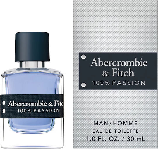 Abercrombie & Fitch 100% Passion Eau De Toilette Him Capacity Ml 30