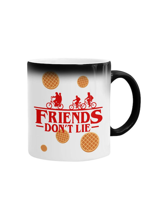 Koupakoupa Friends Don't Lie Heat Change Mug Ceramic Black 330ml
