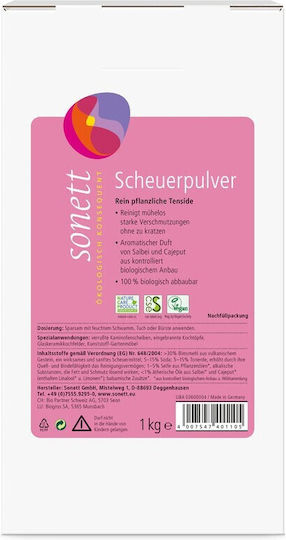 Sonett Waschmittelpulver mit Rosenduft für Bunt- und Weißwäsche 1 kg