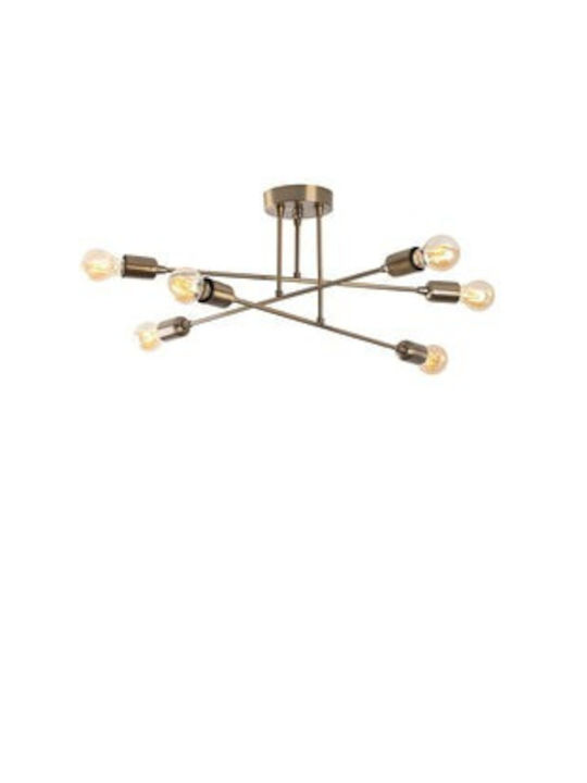 Rustic Mount Ceiling Light Luxurious Chandelier Design 66x27cm