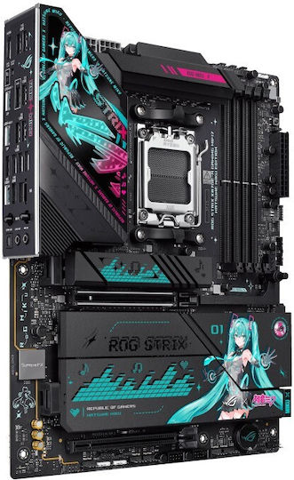 Asus Rog Strix X870E-H Gaming Wifi7 Hatsune Miku Edition Дънна платка ATX с AMD AM5 Сокет