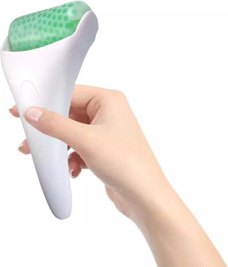 Aparat De Masaj Facial Ice Roller Alb Verde
