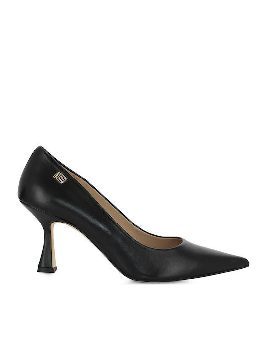 Leather Black High Heels
