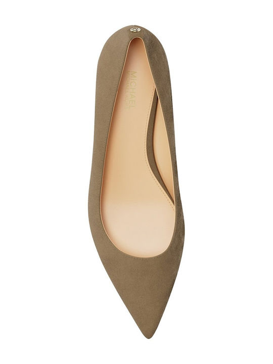 Suede Beige Low Heels Alina