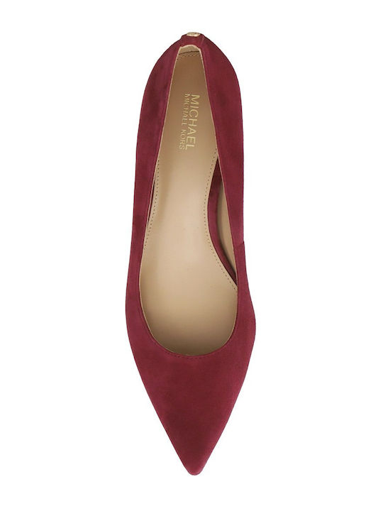 Suede Burgundy Low Heels Alina