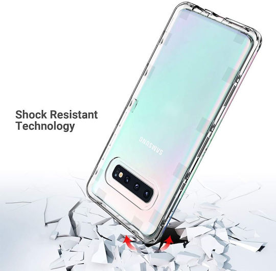Jup Ulak Калъф 7298103 8865-22 Samsung Galaxy S10 Plus 3 В 1 Рамка TPU Прозрачен 6.4"