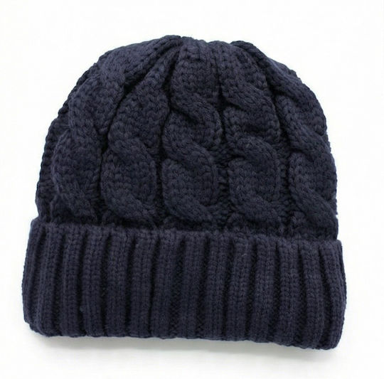 Beanie Beanie with Knit in Blue color