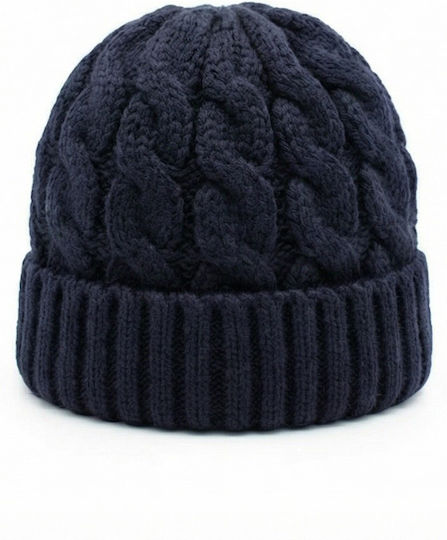 Beanie Beanie with Knit in Blue color