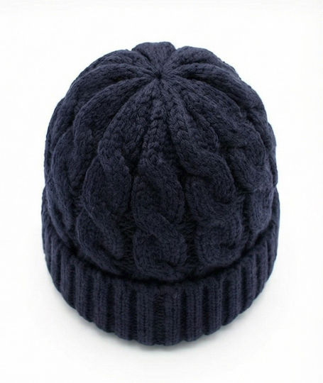 Beanie Beanie with Knit in Blue color
