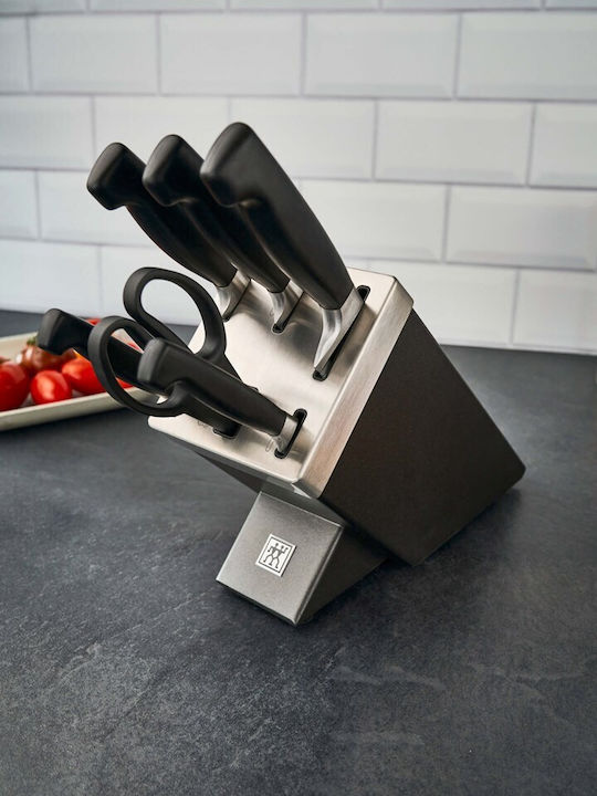 Zwilling J.A. Henckels Four Star Комплект Ножове с Основа от Неръждаема Стомана 5 Бройки