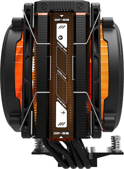 Darkflash Explore E400 Plus Dual Fan CPU Cooling with ARGB for AM4/AM5/115x/1700 Socket