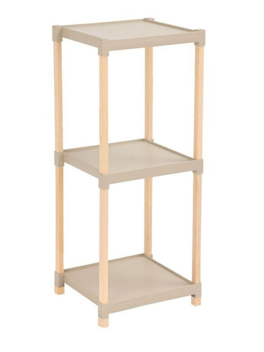 FixWood Rafturi de baie Raft Baie Plastic 28x25x72cm Bej
