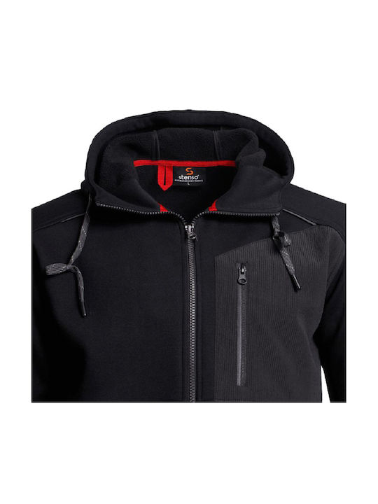 Stenso Pro Geacă de lucru cu glugă Negru