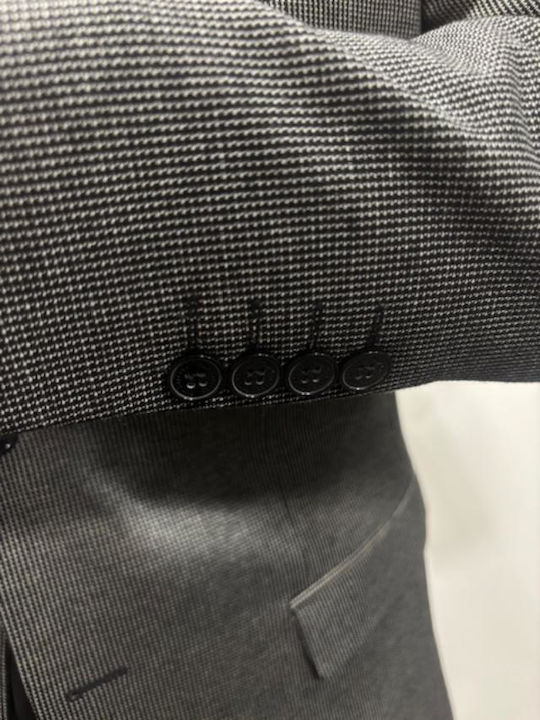 Men's Suit Jacket Dark Grey-black