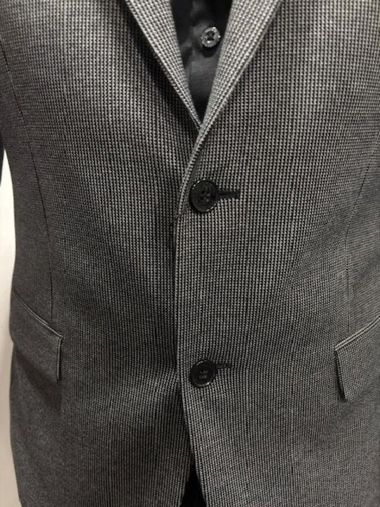 Men's Suit Jacket Dark Grey-black