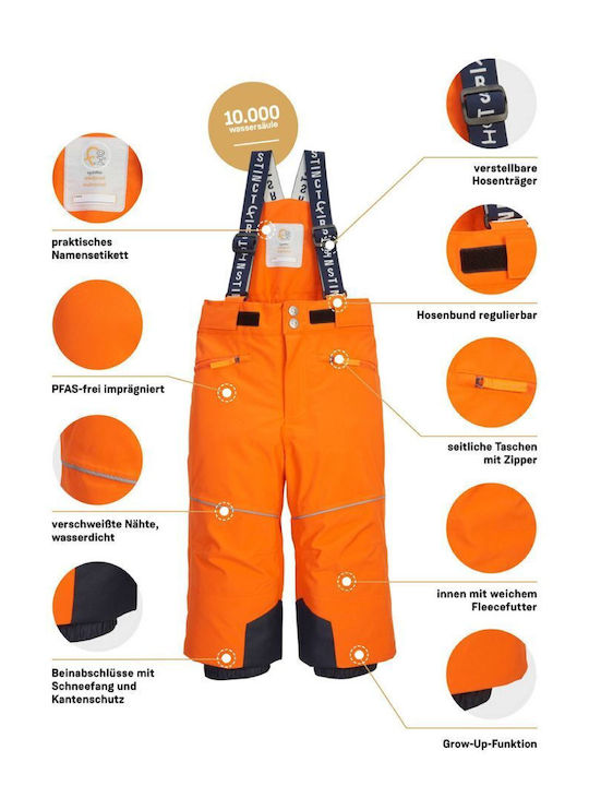 Killtec 43392-000 Παιδικό Παντελόνι Σκι & Snowboard Πορτοκαλί