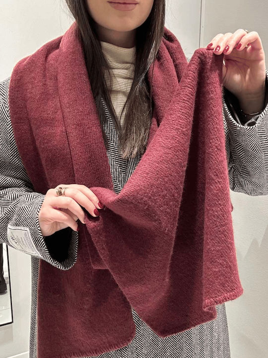 Women's Knitted Scarf Red
