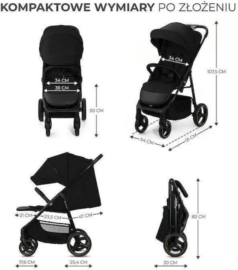 Kinderkraft Carucior Sport Бебешка количка Черен