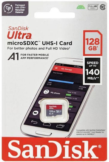 Sandisk Ultra microSDXC 128GB U1 A1