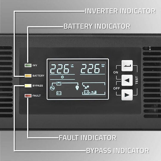 Qoltec 52287 UPS 3000VA 3000W