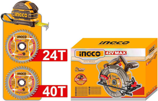 Ingco CSLI4218511E Вграждаема Циркулярна пила 1x2.5Ах