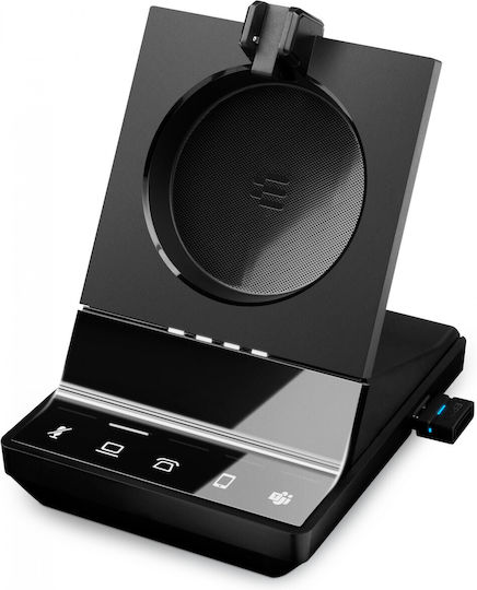 Epos IMPACT SDW 5016T MS-Mono 3-in-1 Drahtlos Auf dem Ohr Multimedia-Headsets mit Mikrofon in Schwarz Farbe