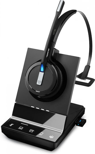 Epos IMPACT SDW 5016T MS-Mono 3-in-1 Drahtlos Auf dem Ohr Multimedia-Headsets mit Mikrofon in Schwarz Farbe