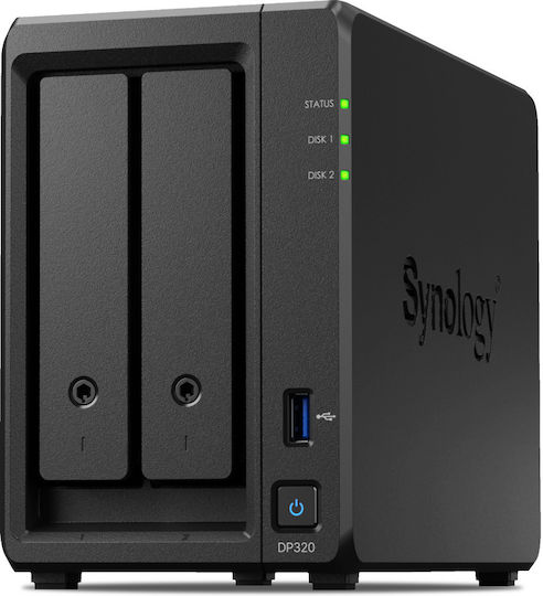 Synology ActiveProtect Appliance NAS Tower με 2 θέσεις για HDD/SSD και 2 θύρες Ethernet