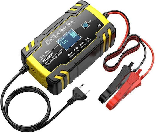 Foxsur B0228-Y Зарядно за автомобилна батерия 12/24V
