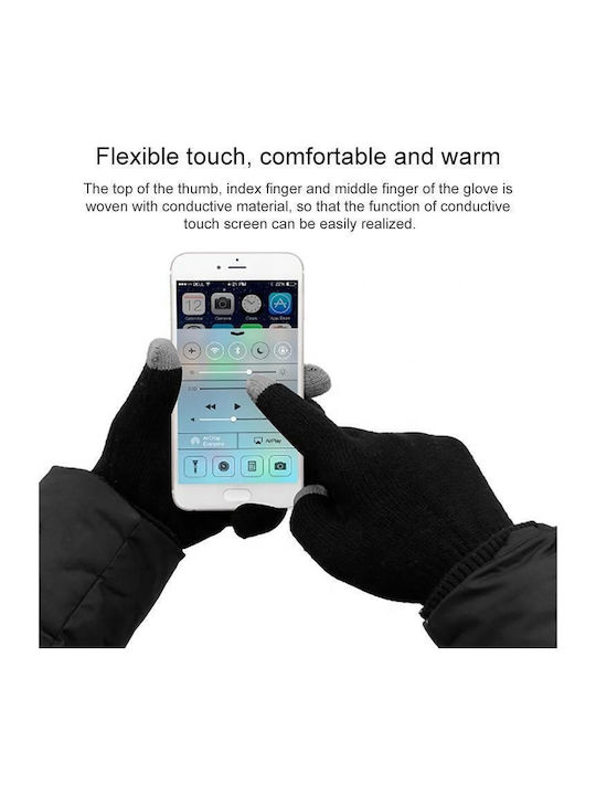 Unisex Touch Gloves Black