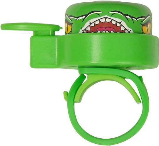 Crazy Safety Παιδικό Κουδούνι Ποδηλάτου Crocodile Πράσινο