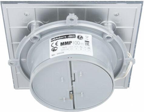 Mmotors Mmp 100 90 M³ Επιτοίχιος Εξαεριστήρας Μπάνιου Ασημί