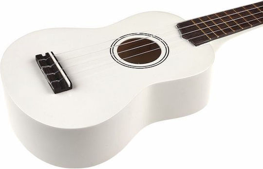 Harley Benton UK-12 Soprano Ukulele White