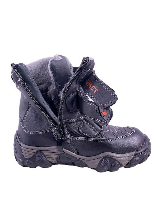 Kinderstiefel mit Reißverschluss Schwarze