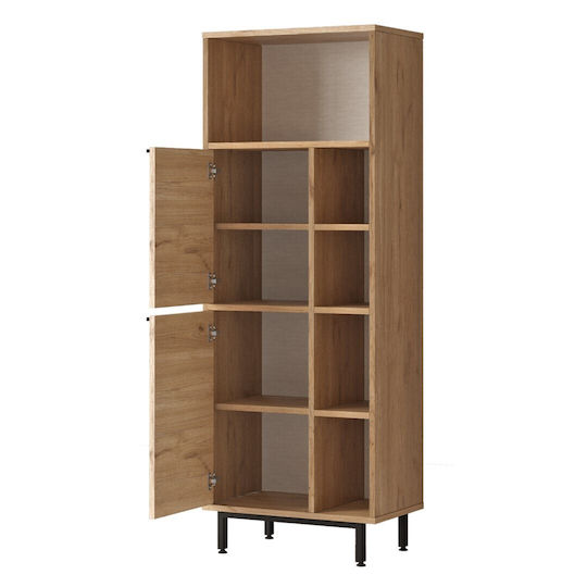 Badezimmerschrank Mdf Mit Metallfüßen Eiche 153.9x60x35cm