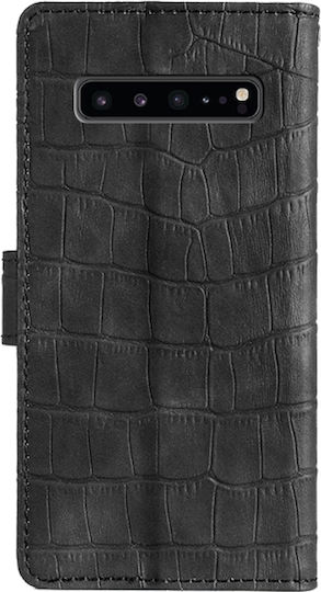 Wallet Δερμάτινο / Δερματίνης / Σιλικόνης Μαύρο (Galaxy S10 5G)