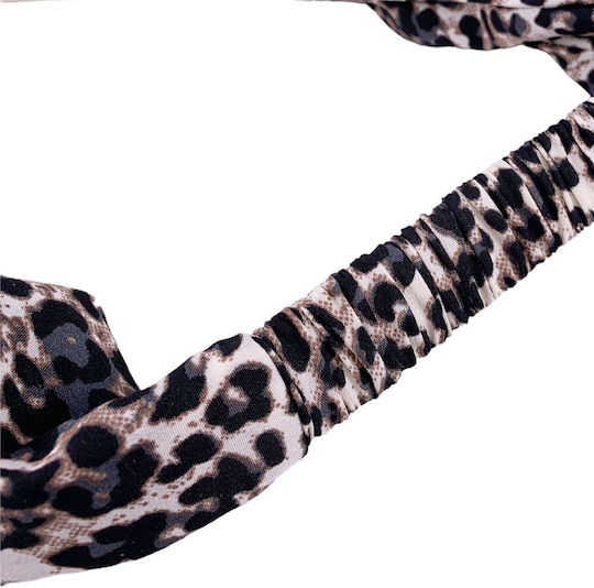 Springfield Headband 1686534-53-1 10-409 Leopard Print Elastic One Size Brown White